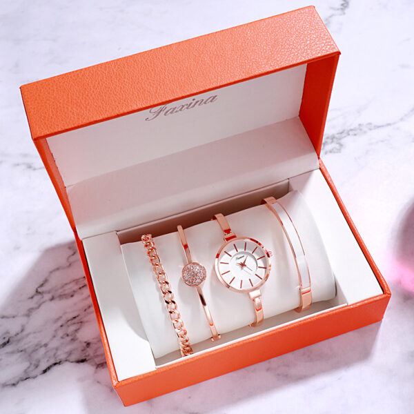 Gift Set Waterproof Quartz Watch Women's Watch - Image 5