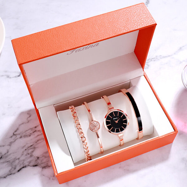 Gift Set Waterproof Quartz Watch Women's Watch - Image 3