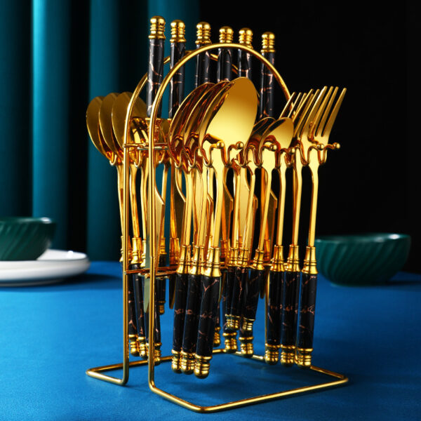 Household Stainless Steel Western Tableware Set - Image 3