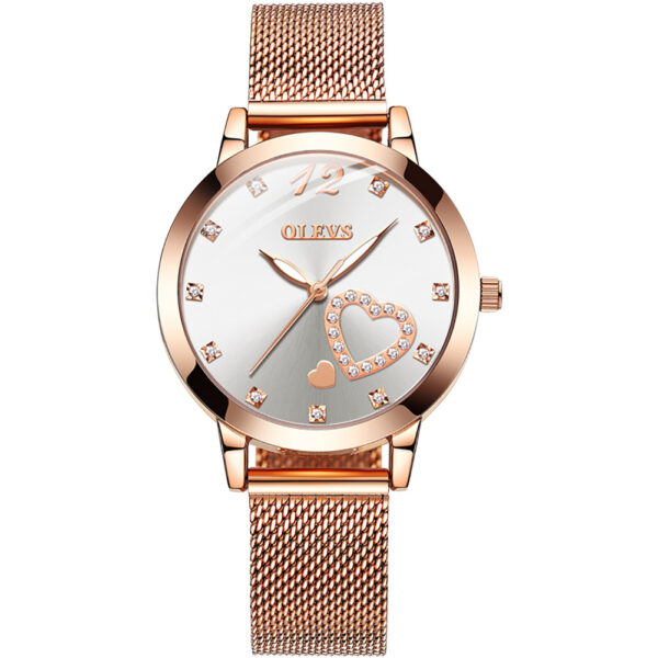 Rose Gold Fashion Leisure Student Quartz Watch - Image 5