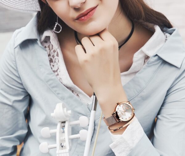 Rose Gold Fashion Leisure Student Quartz Watch - Image 3