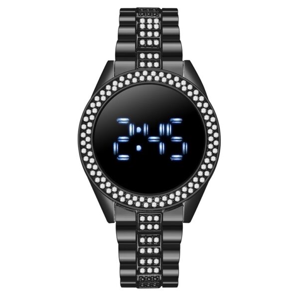 New Style Diamond-Encrusted Ladies Sports Fashion Personalized Electronic Watch - Image 6