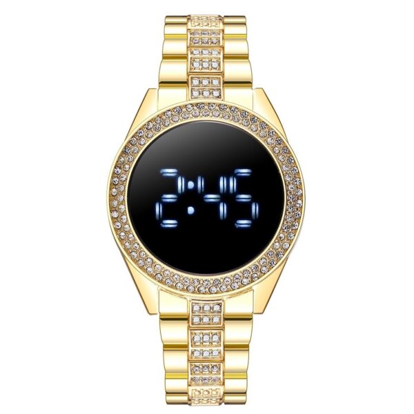 New Style Diamond-Encrusted Ladies Sports Fashion Personalized Electronic Watch - Image 4