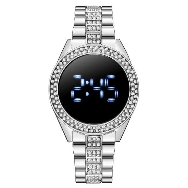 New Style Diamond-Encrusted Ladies Sports Fashion Personalized Electronic Watch - Image 3