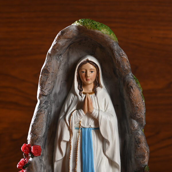 Our Lady Of Lourds Statue Figure Blessed Saint Virgin - Image 5