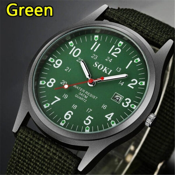 Men's Luminous Quartz Watch Sports Date Display Clock Casual Fashion Gift Watch Student Sports Watch - Image 4