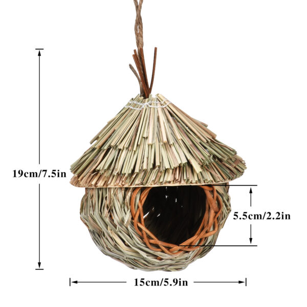 Creative Hanging Straw Bird Nest Manual Environment Layout - Image 6