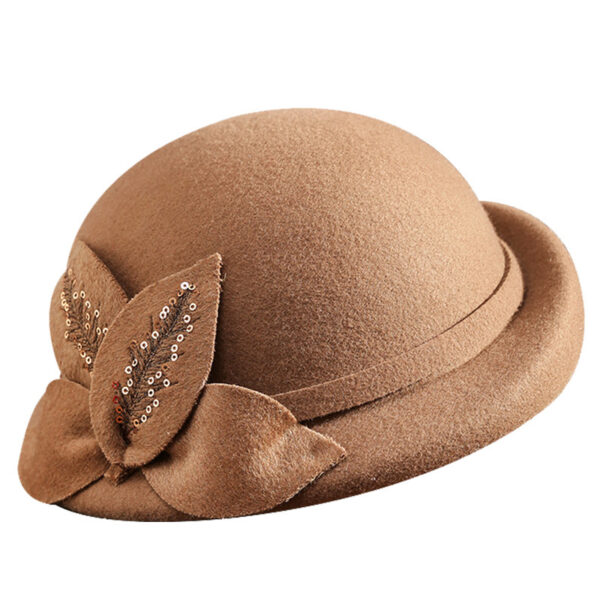 Women's Retro Beret Elegant Fur Felt Hat - Image 10