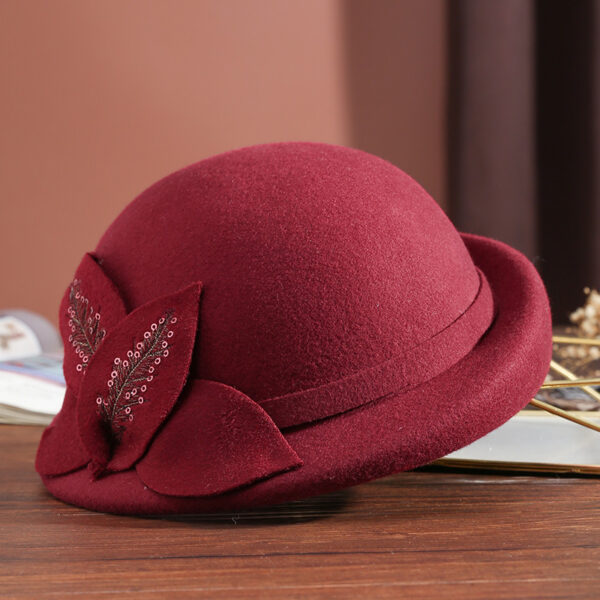 Women's Retro Beret Elegant Fur Felt Hat - Image 7