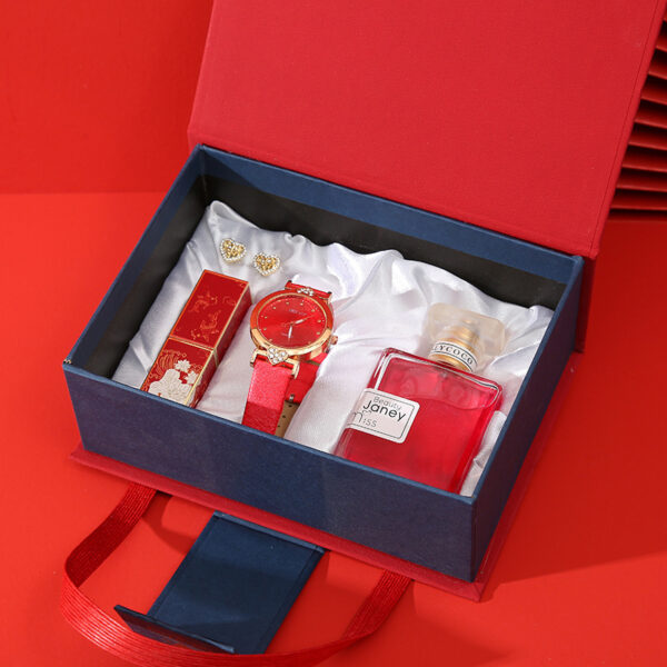 Hand Gift Set Watch Lipstick Perfume Gift Box - Image 3