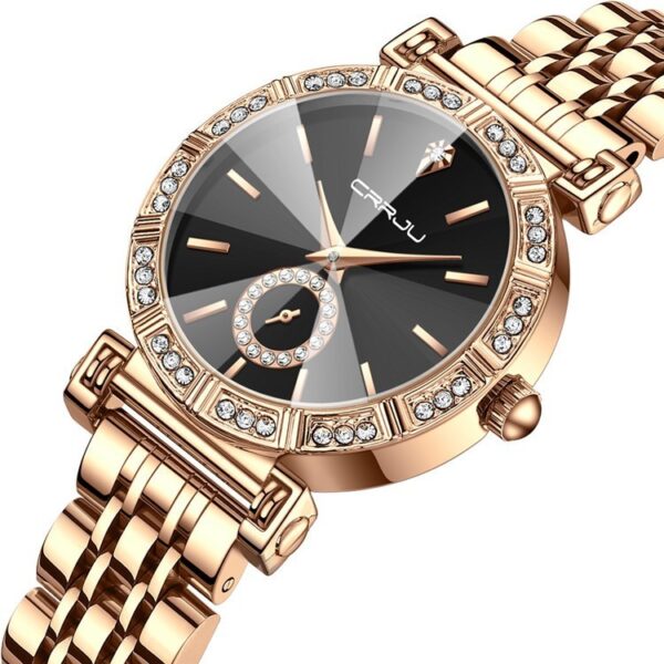 Women's Steel Belt Diamond-embedded Watch - Image 10