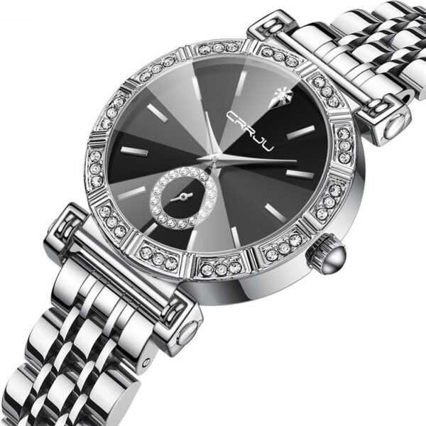 Women's Steel Belt Diamond-embedded Watch - Image 7