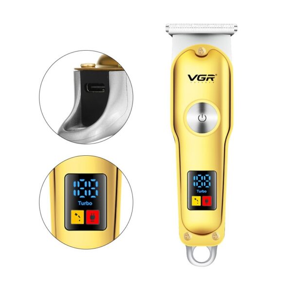 Portable Electrical Hair Cutter Dual-purpose Charging And Plug-in LCD Digital Display - Image 3