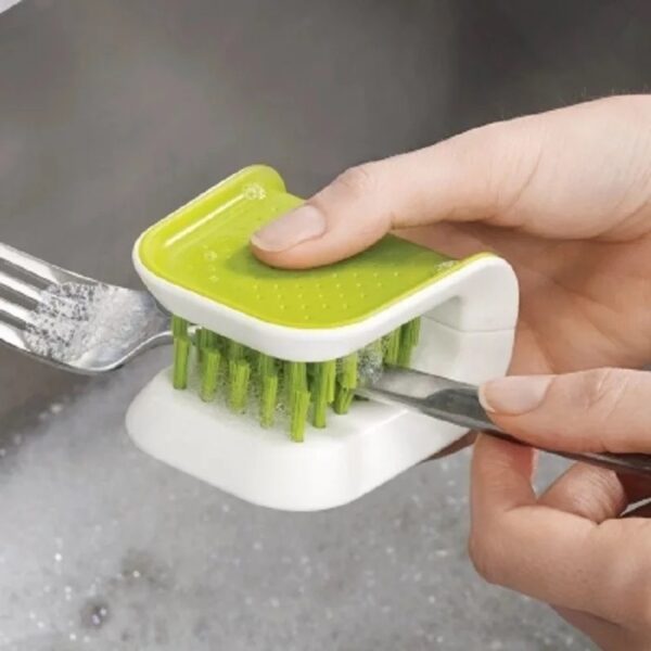 U-Shaped Knife And Cutlery Cleaner Brush Home Kitchen Cleaning Brushes Bristle Scrub Kitchen Washing - Image 2