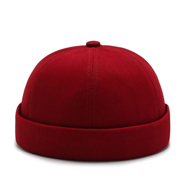 Skullcap Summer Hat Men's Autumn Brimless Cotton-padded Cap - Image 9