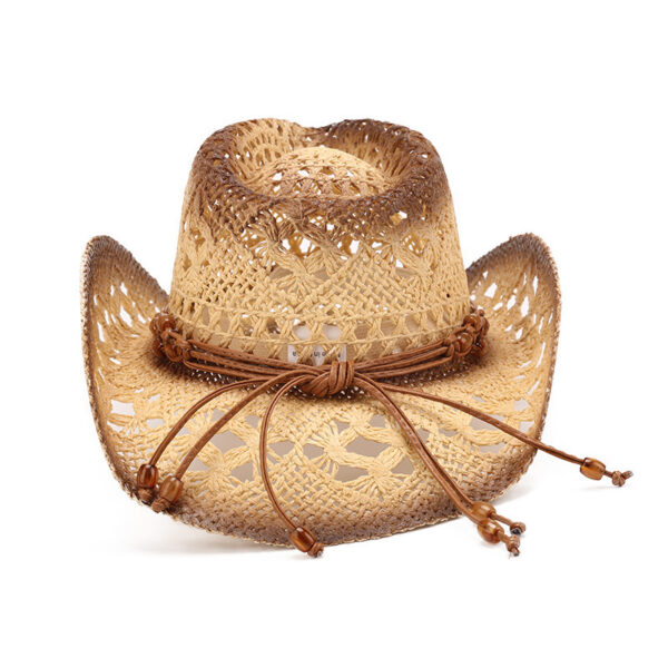 Hollow Out Western Cowboy Hat Straw Breathable - Image 8