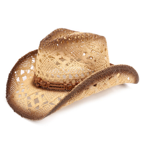 Hollow Out Western Cowboy Hat Straw Breathable - Image 10