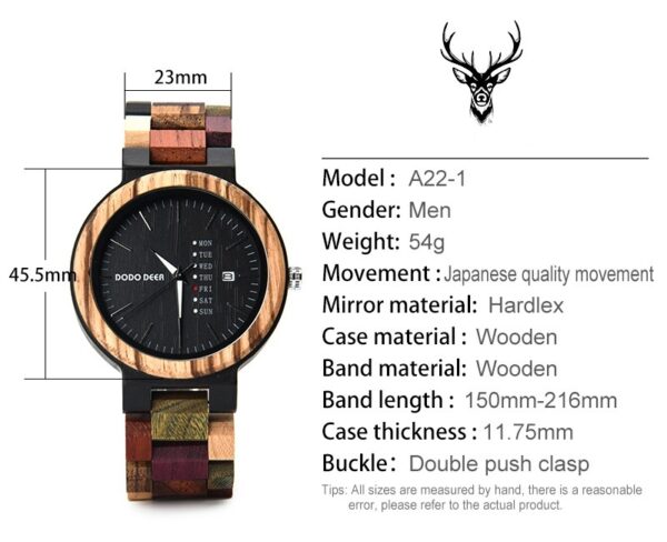 Wood Couple's European And American Style Calendar Watch - Image 9