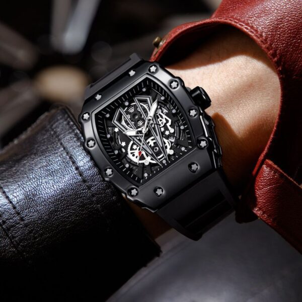 Bucket Shaped Quick Waterproof Men's Quartz Watch - Image 3