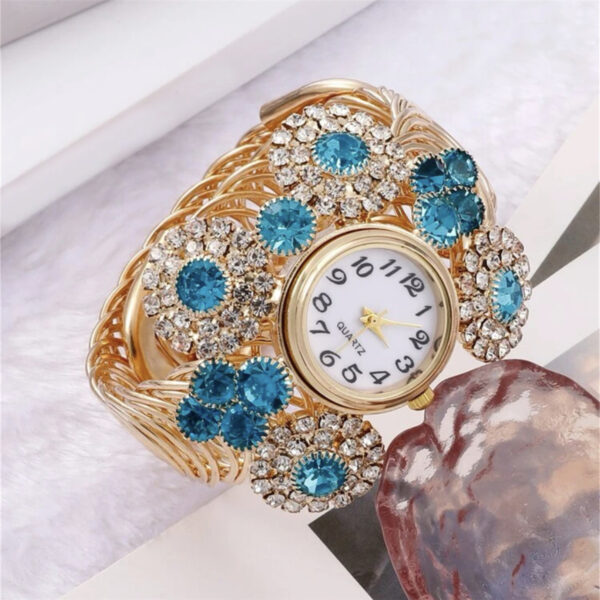 Inlaid Rhinestone Starry Women's Elegant Affordable Luxury Fashion Quartz Watch - Image 8