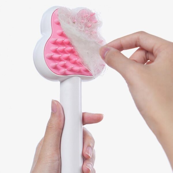 Cat Steam Brush Self-Cleaning Cats Grooming Tool Dog Hair Remover Massage Comb Rechargeable Cat Spray Comb For Shedding - Image 4