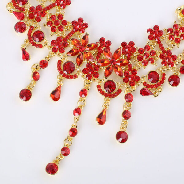 In the new factory direct Bride Wedding Dress Wedding Necklace red suit jewelry accessories spot - Image 5