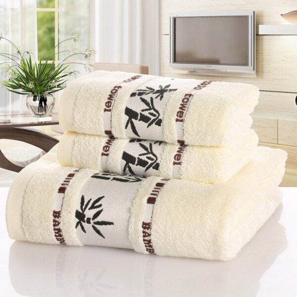 Bamboo charcoal fiber bath towel - Image 6