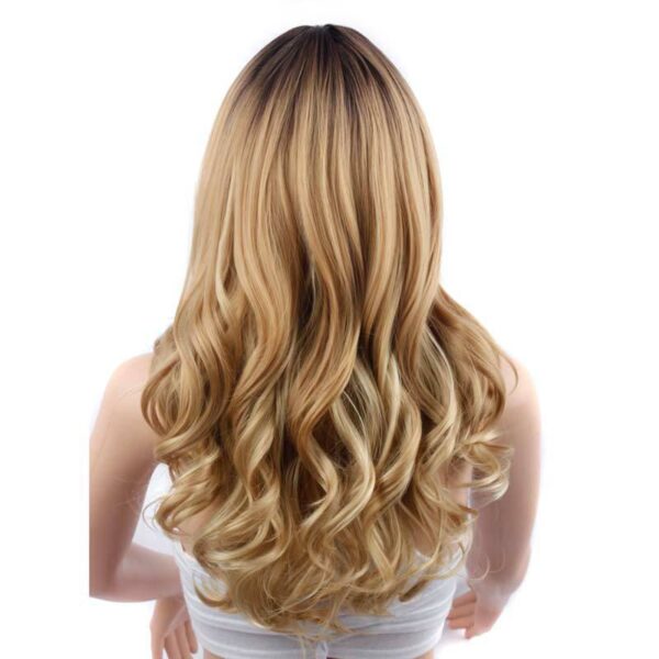 Gradient color mid-point big wavy long curly hair - Image 5