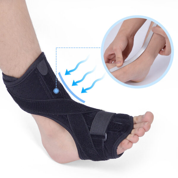 Sprained Footrest Memory Foam Aluminum Splint Footrest With PVC Ball - Image 6