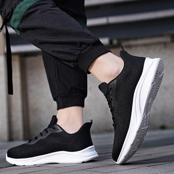 Men's Lace-up Running Shoes Mesh Lightweight Breathable Comfortable Sneakers - Image 6