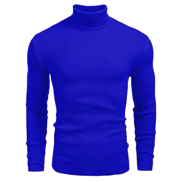 Men's Slim-fit Turtleneck Long-sleeved Sweater - Image 10