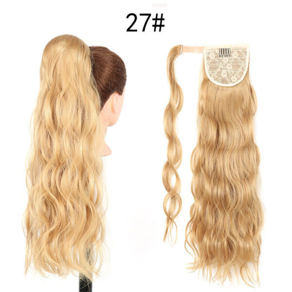 Invisible Velcro Big Wave Ponytail Chemical Fiber Curly Hair - Image 9