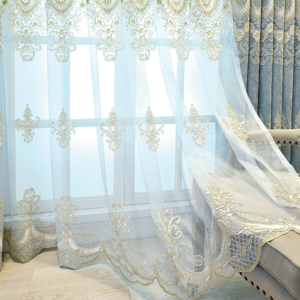 Living Room Bedroom Embroidered Curtain Shading - Image 6