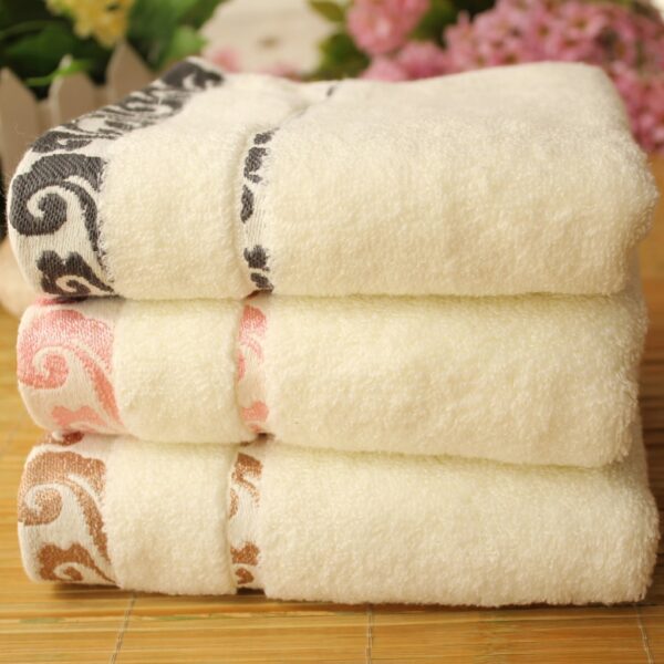 High quality pure cotton crepe-free jacquard Xiangyun thickening face towel - Image 6