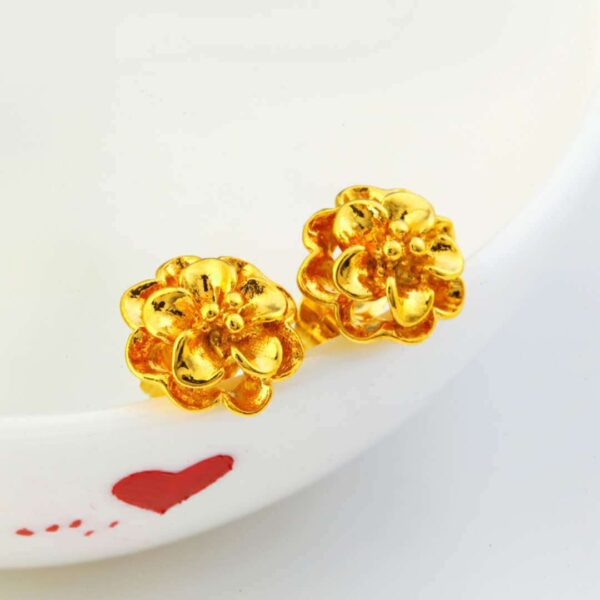 24K Gold Plated Earrings Euro Gold Jewelry New Popular Earrings - Image 9