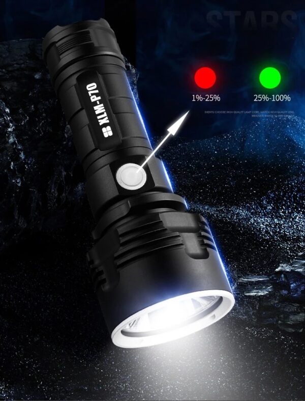 Strong Flashlight Focusing Led  Light Rechargeable Super Bright LED Outdoor Xenon Lamp - Image 5