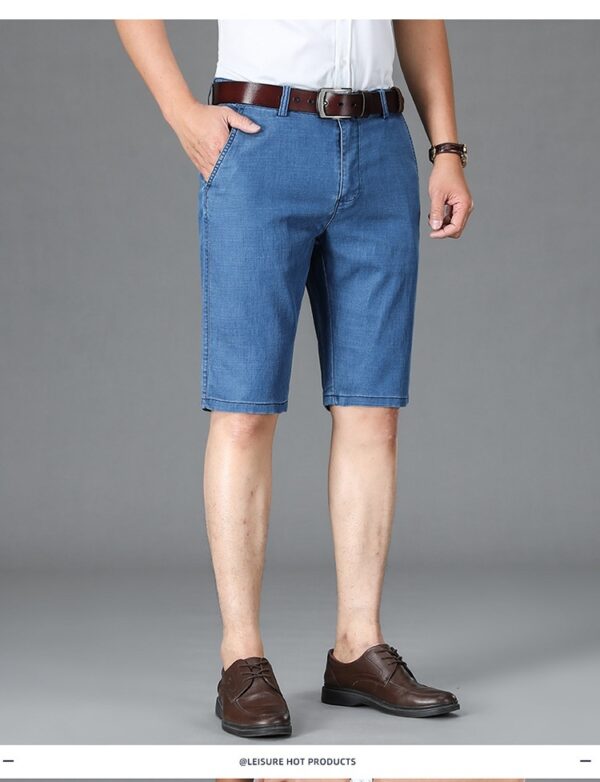 Summer Men's Loose Thin Denim Shorts - Image 7