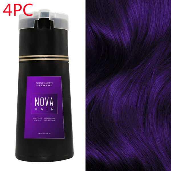 Hair Dyeing Hair Care Shampoo 3-in-1 Natural Fast White Hair Dyed Black Hair Dye Lasting Convenience Men Women Hair Care - Image 2