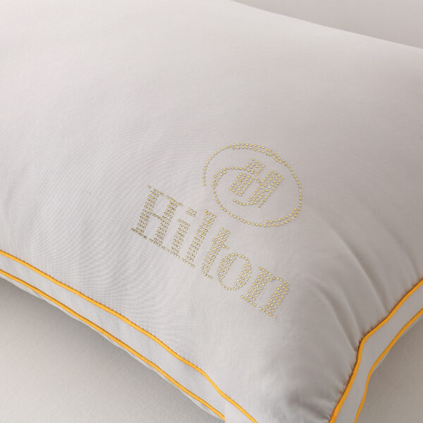 Washed Hot Diamond Pure Color Hotel Pillow - Image 4