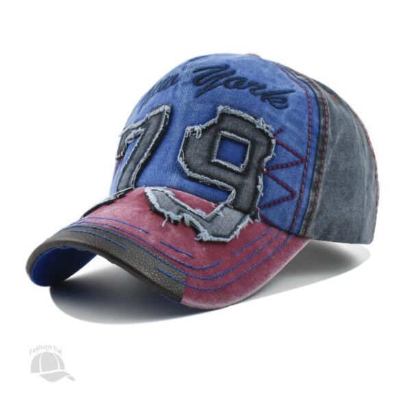 Men's Washed Letter Embroidery Baseball Cap - Image 7