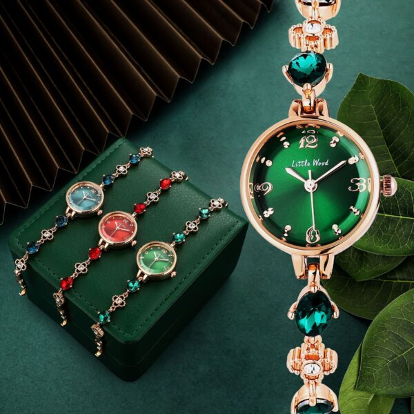 Small Green Watch Simple Elegant Women's Bracelet Watch Gift Watch Jade Watch - Image 10