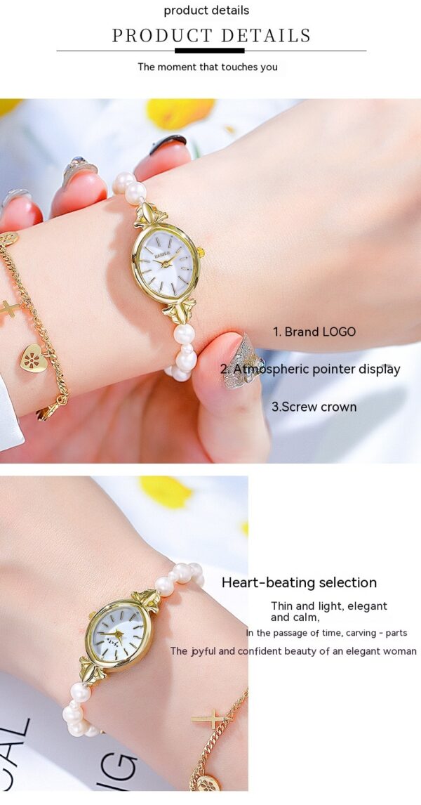 Natural Freshwater Pearl Watch Bracelet Strap Exquisite Quartz Women's Watch - Image 10