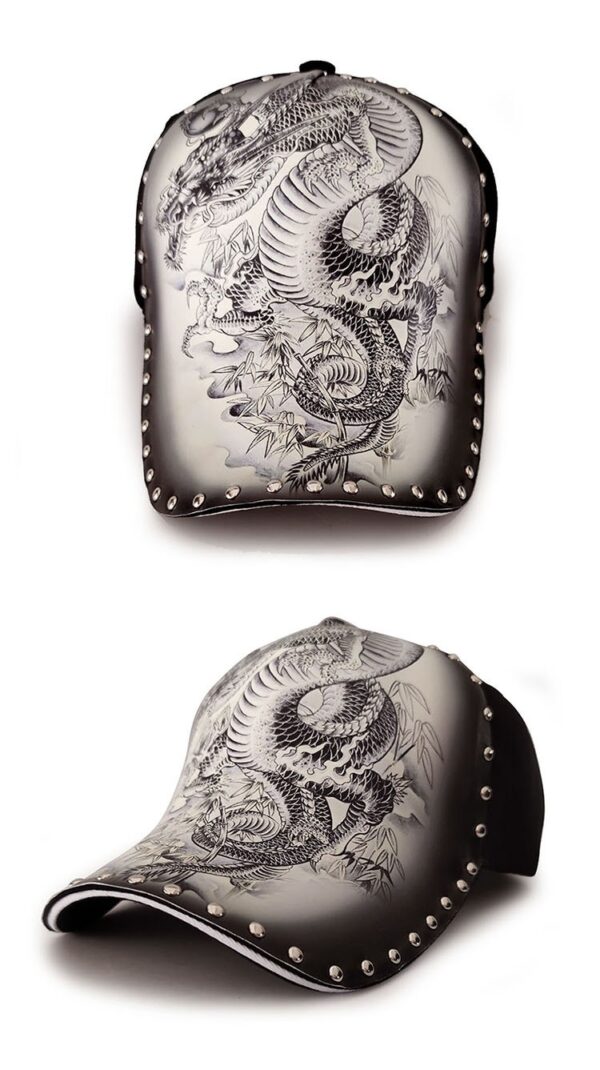 Personalized Stylish Print Dragon Sun-poof Peaked Cap - Image 6