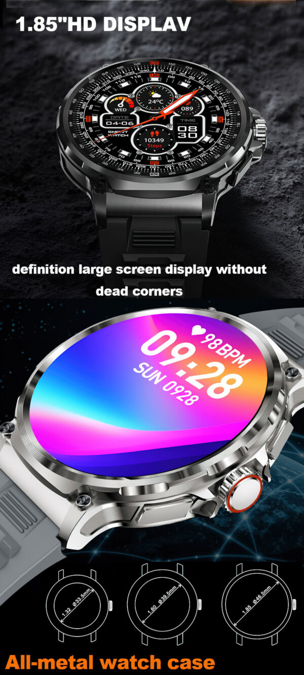 Bluetooth Calling Heart Rate Blood Oxygen Multi Sport Smart Watch - Image 10