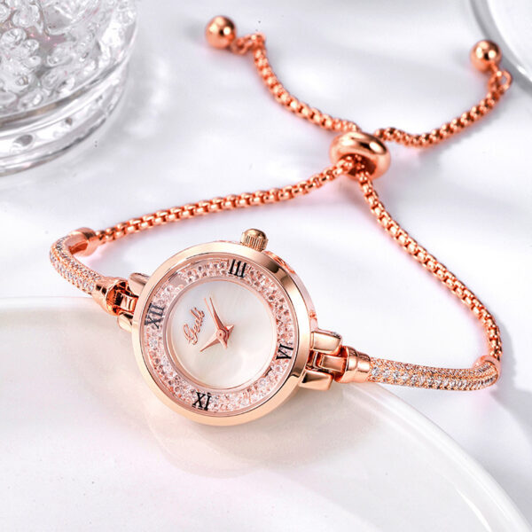 Bracelet Watch Simple Temperament Round Diamond Ladies watch - Image 5