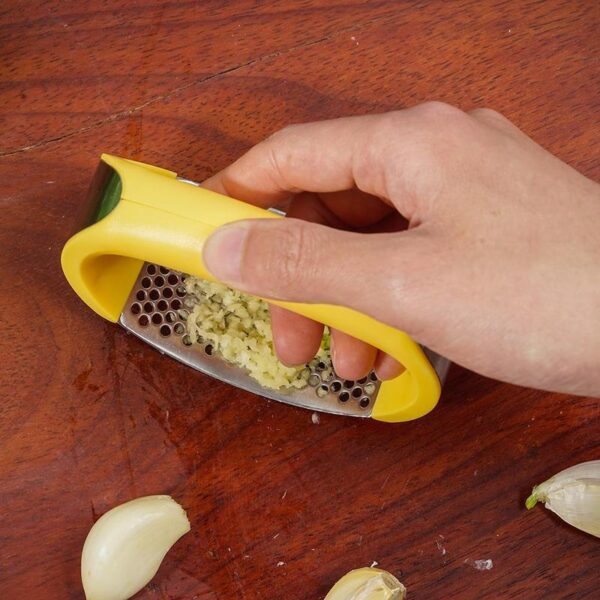 Stainless Steel Garlic Masher Garlic Press Household Manual Curve Fruit Vegetable Tools Kitchen Gadgets - Image 10