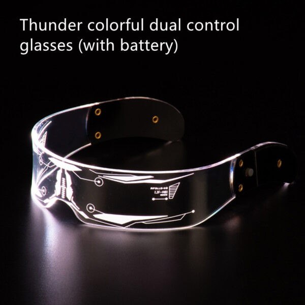 LED Luminous Glasses Party Bar Disco Punk Glasses Futuristic Style Festival Goggles Decoration Gifts - Image 6