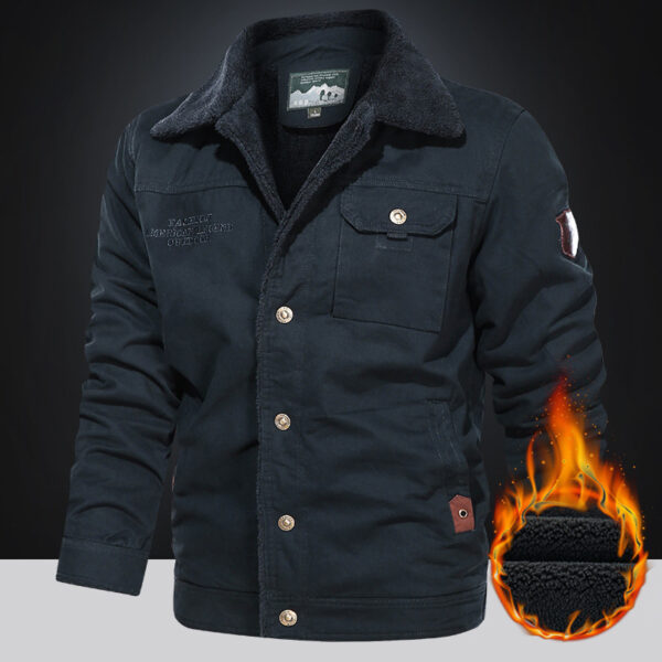 Men's Outdoor Jacket Short Coat With Multiple Pockets - Image 10