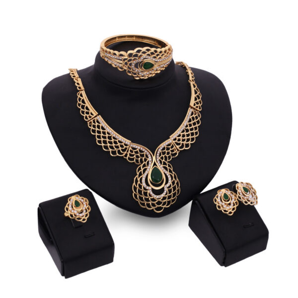 Four-piece Necklace, Earrings And Bracelets - Image 3