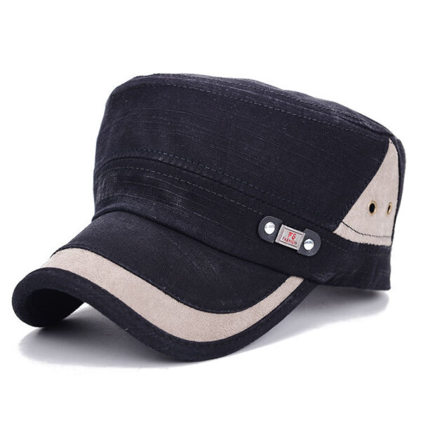 Fashion Men's And Women's Flat-top Cap Stitching Retro Sun Hat Spring New Hat Manufacturer